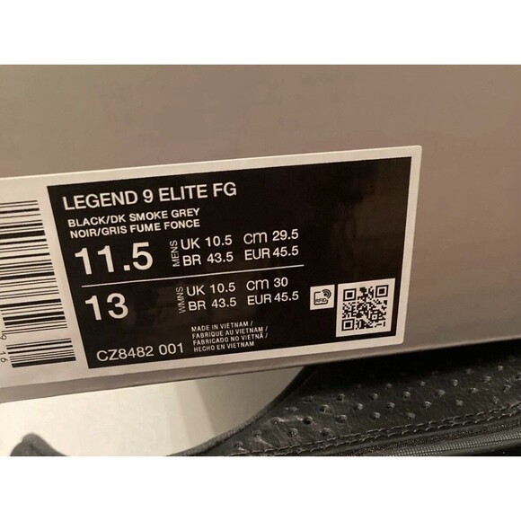 Mens Sz 11.5 Nike Tiempo Legend 9 Elite FG Shadow Pack Soccer Cleats CZ8482-001 main image 4